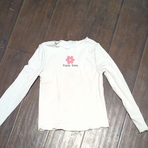 Long Sleeve Kids Tee - White